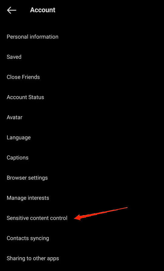 go-to-sensitive-content-control