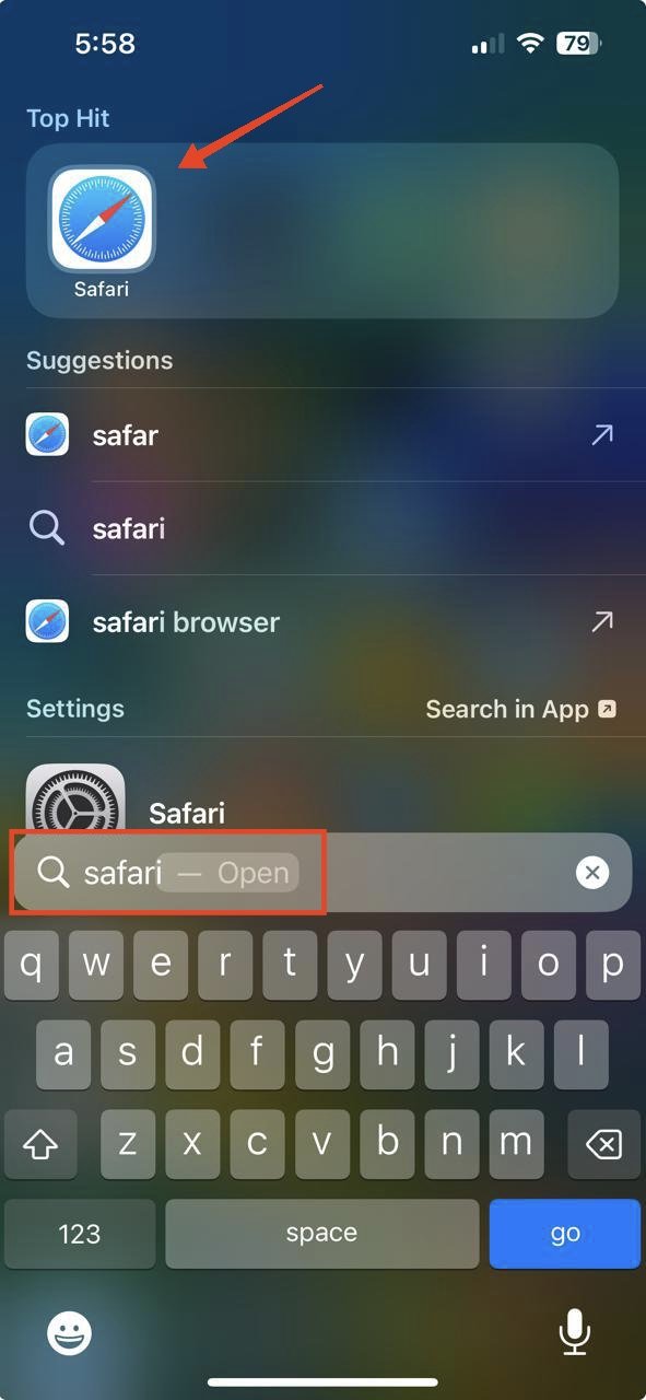 open-safari