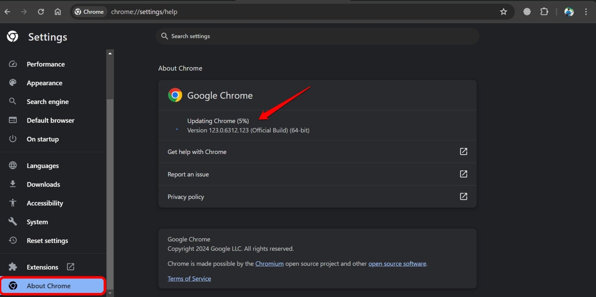 update-to-chrome-v123