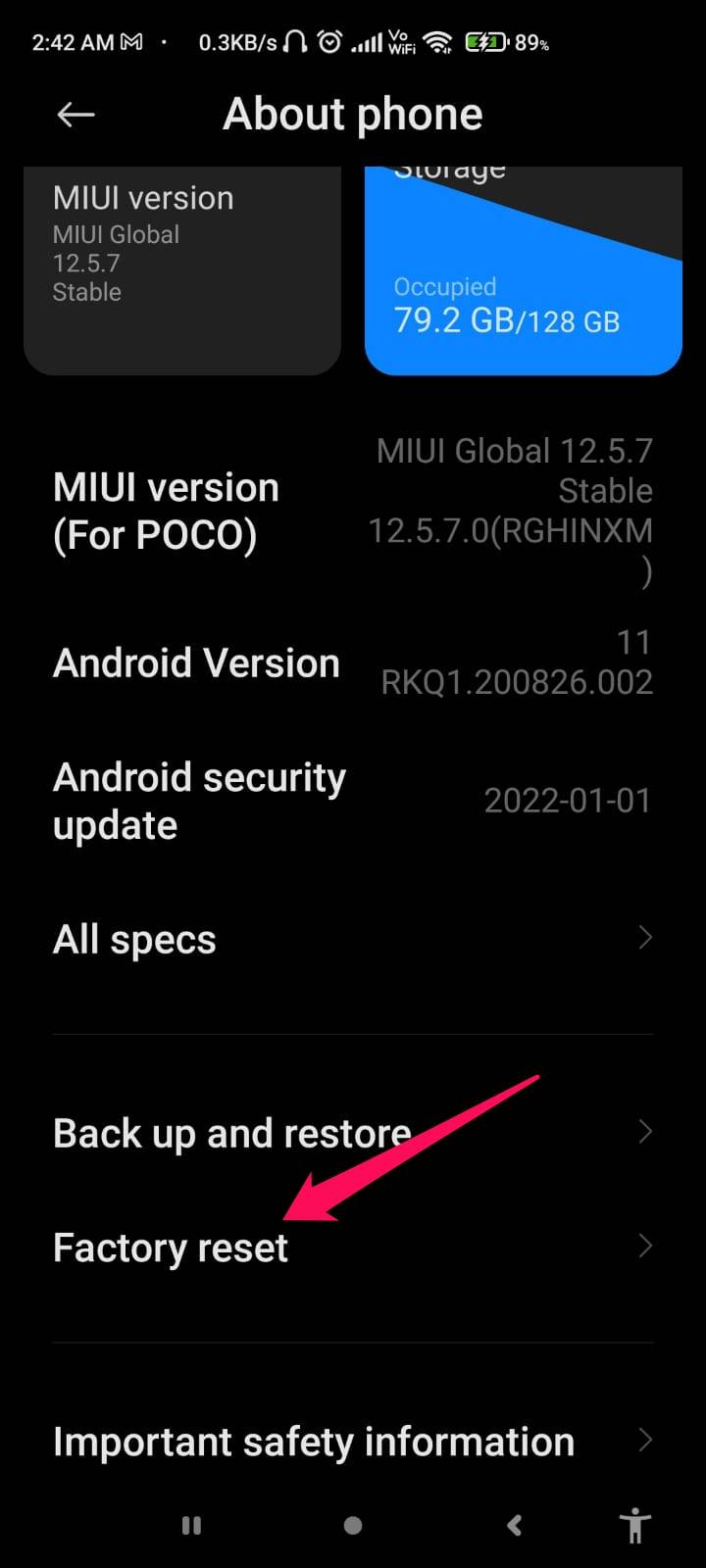 factory-reset factory-reset