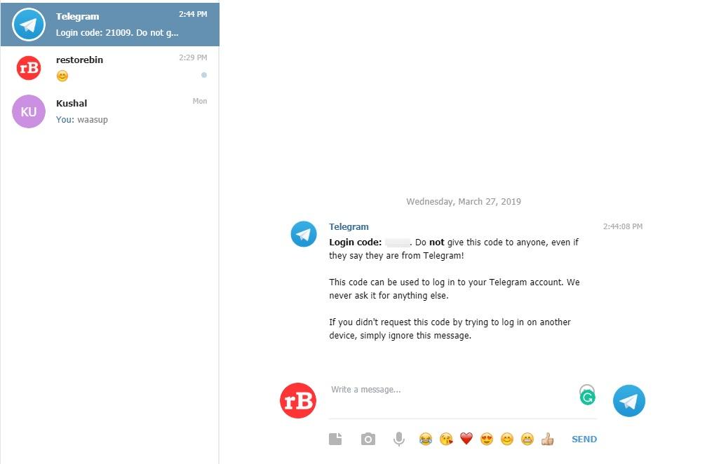 telegram-web-login-code